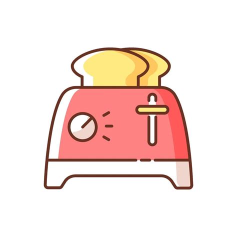 Toaster RGB color icon 2151925 Vector Art at Vecteezy