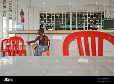 Curacao Typical Roadside Cafe Bar Stock Photo Alamy