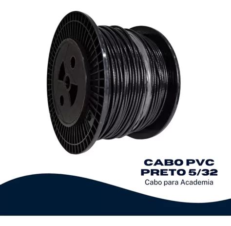 50 Metros Cabo Aço 5 32 Revestido Em Pvc P Academia 6x19