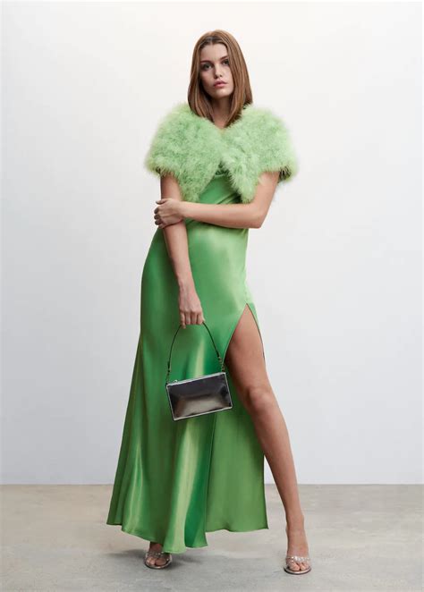 Мода онлайн | Vestido lencero, Vestido verde, Vestidos largos