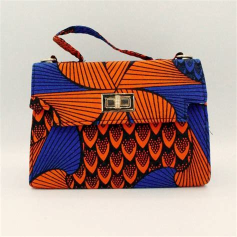 Maison kitoko Sac à main en pagne africain Tiye