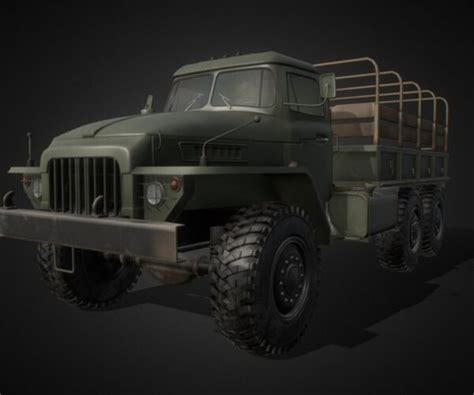 ArtStation - Soviet truck - Ural 375d | Resources