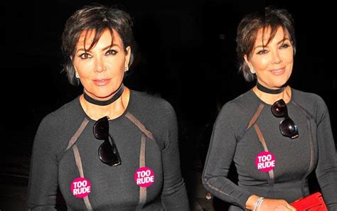 Popping Out Kris Jenner Suffers Nip Slip In Skintight Dress