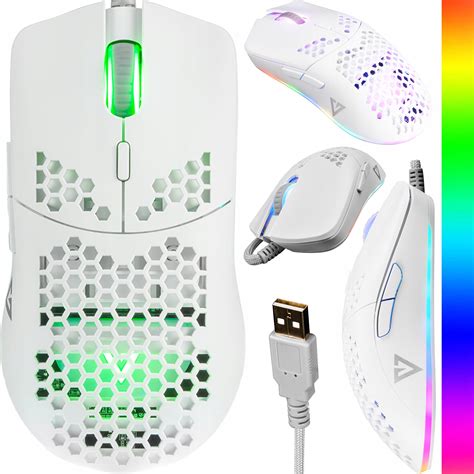 PRZEWODOWA MYSZKA GAMINGOWA 12400 DPI RGB USB MODECOM VOLCANO SHINOBI ...