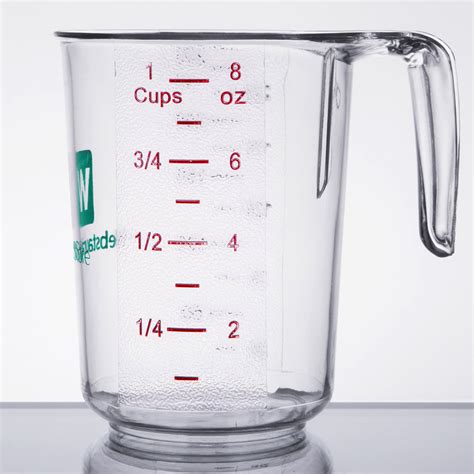 Webstaurantstore Logo 5 Piece Clear Polycarbonate Measuring Cup Set