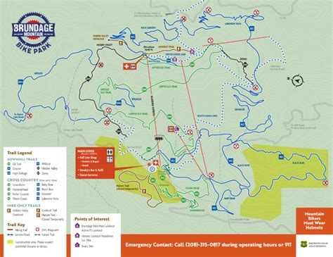 Brundage Bike Park Map - Brundage Mountain Resort