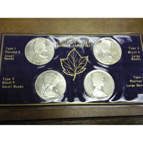 1965 Canadian Silver Dollar Varieties (UNC)