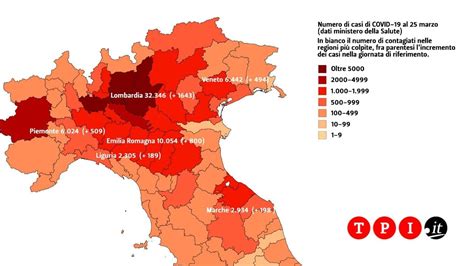 Coronavirus La Mappa Del Contagio In Italia Di Oggi 26 Marzo 2020