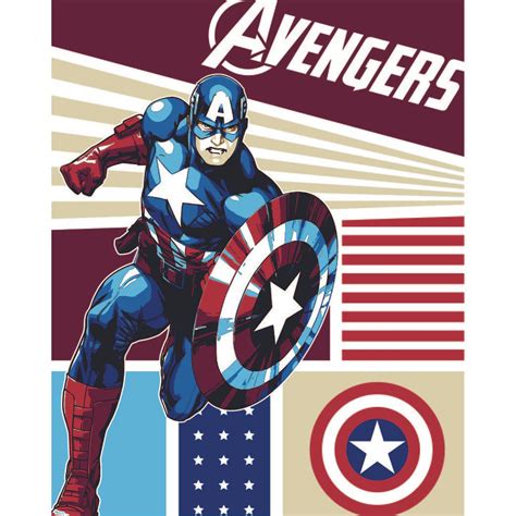 Tableau Captain America Avengers X Cm Sarl L Atelier Des