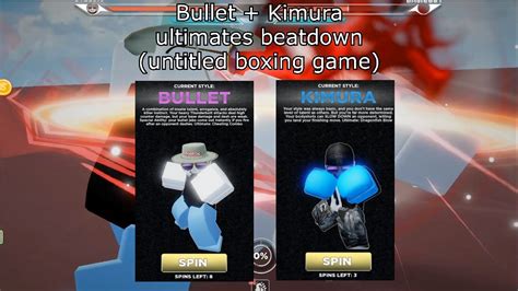 Bullet Kimura Beat Down Ultimates Animations In Untitled Boxing