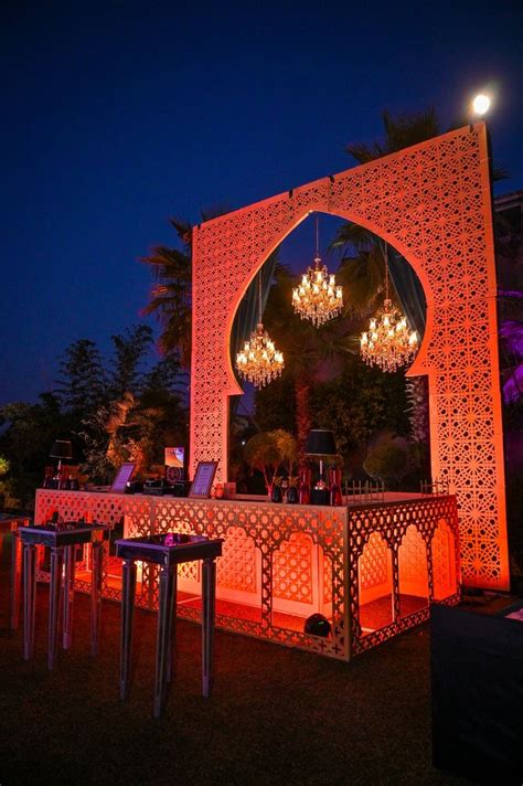 Arabian Bar Setup For Sangeet Ceremony