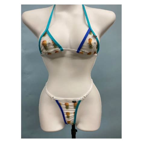 Pineapple Bikini Etsy