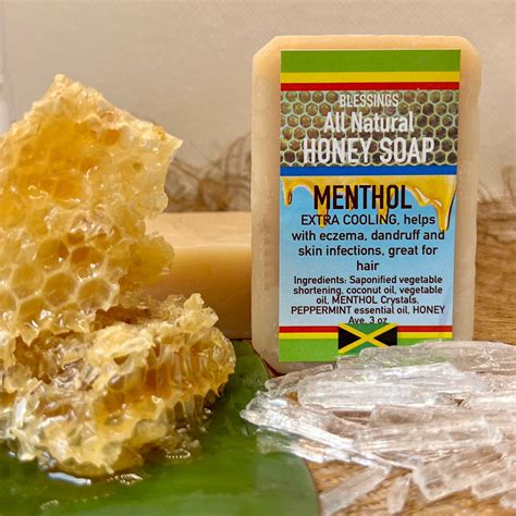 Honey Menthol Soap Blessings All Natural Jamaica