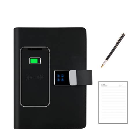 Смарт-блокнот Business Powerbank З цифровим замком + бездротовою ...