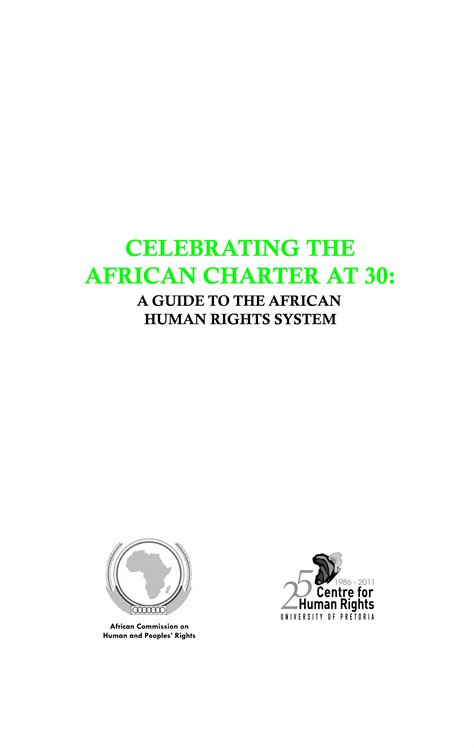 A Guide To The African Human Rights System Pdf