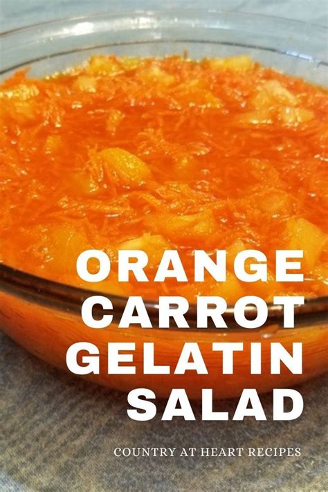 Orange Carrot Gelatin Salad | Recipe | Gelatin salad, Orange gelatin ...