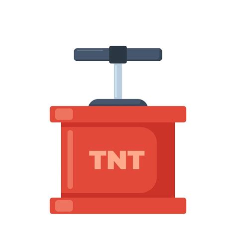 handle detonator  dynamite  retro style vector illustration