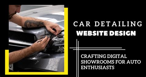 car detailing website design