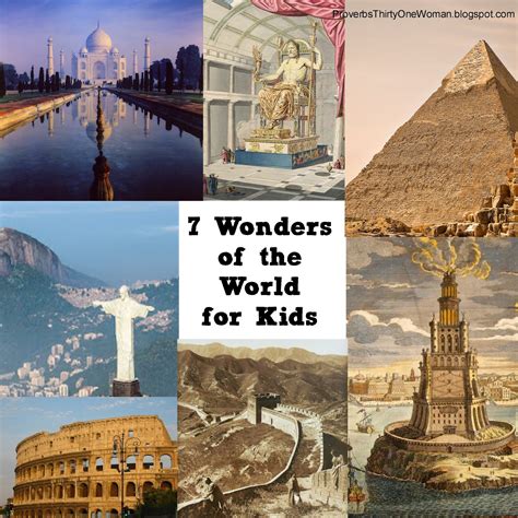 7 Wonders Of The World A Homeschool Or School Break Project Proverbs