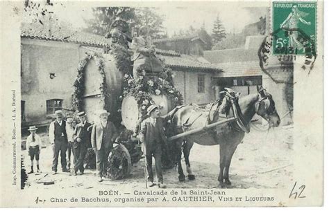 Boën sur Lignon BOEN Cavalcade de la Saint Jean Car de Bacchus A