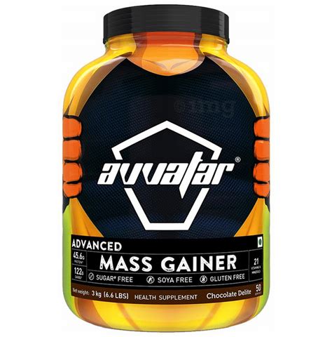 Avvatar Advanced Mass Gainer Chocolate Delight Buy Jar Of 3 0 Kg Powder At Best Price In India