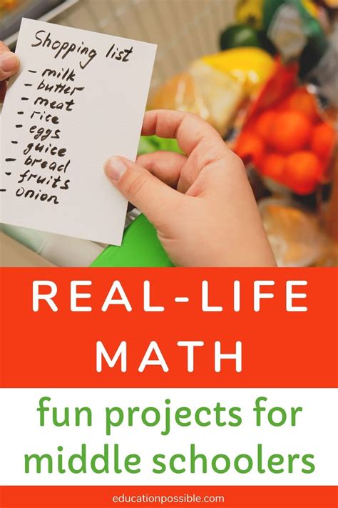 Real Life Math Projects for Middle School