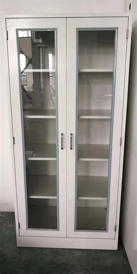 Metal Steel Glass Laboratory Utensils Storage Cabinet Chemistry