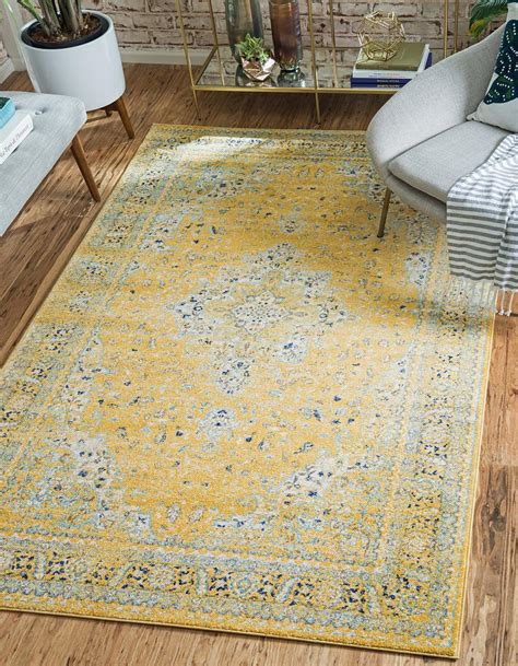 Yellow 5 X 8 Heritage Rug Area Rugs Esalerugs