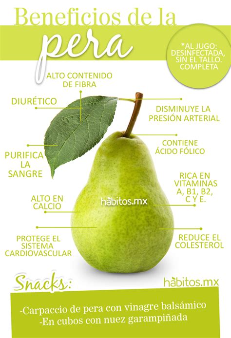 Beneficios De La Pera Proper Nutrition Nutrition Tips Health And