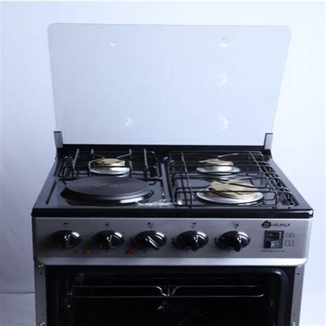 Nunix Free Standing Gas Burner Electric Cooker With Oven Grill