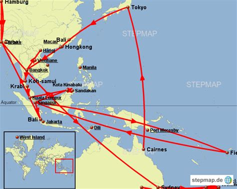 StepMap Asia neu Landkarte für Deutschland