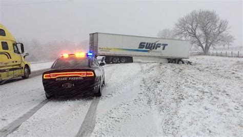 Nebraska State Patrol Responds To Nearly 50 Crashes During Weekend Winter Storm