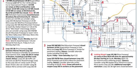 Phoenix Highway Closures Commuters Brace For Impact As I10 Loop 202 And More Face Planned Shutdowns