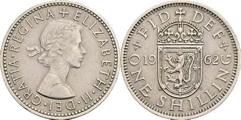 Großbritannien 1 Shilling 1962 ss MA Shops