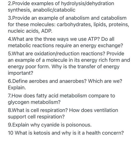 Solved 2.Provide examples of hydrolysis/dehydration | Chegg.com