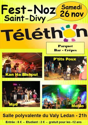 Fest Noz à Saint Divy le 26 novembre 2016 Tamm Kreiz