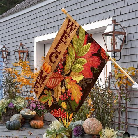 Ophelia & Co. Fall House Flag 28 X 40 Inch Double Sided Maple Leaf