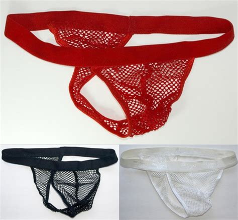 K037B Hot Mens Fishnet Thong C Thru EBay