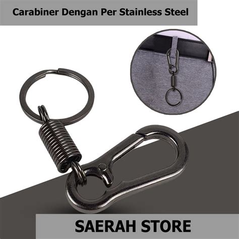 Jual Saerah Store Ourpgone Karabiner Carabiner Dengan Per Stainless