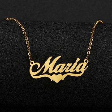 10k Solid Gold Customized Name Necklace Jewelry Personalized Etsy