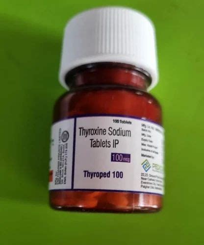 Thyroxine Sodium Tablets 100 Mcg At ₹ 35bottle Thyroxine Sodium