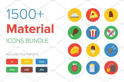 1500+ Material Icons Bundle | Icons ~ Creative Market