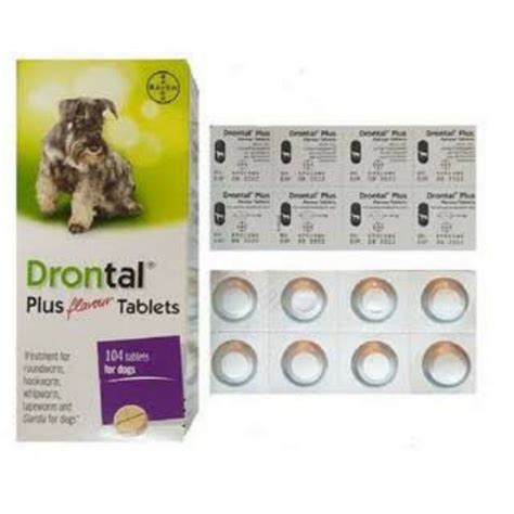 Jual Drontal Dog Drontal Plus Flavour Dog 1 Tamblet 10 Kg Tablet