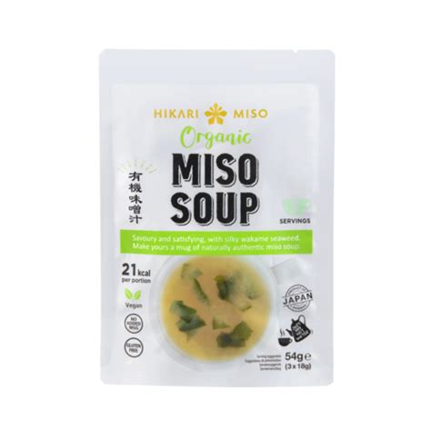 Organic Miso Soup 3 Servings54 G Hikari Miso