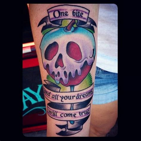 Inked Disney on Instagram: “ Poison Apple done by @oscarmontestattooer ...