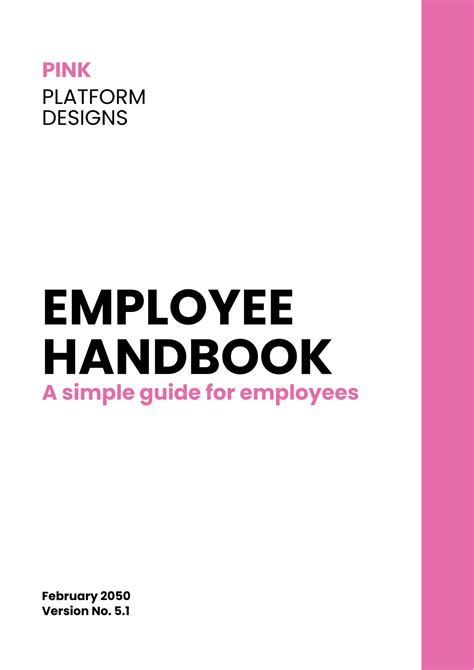 Free Employee Handbook Template Edit Online And Download