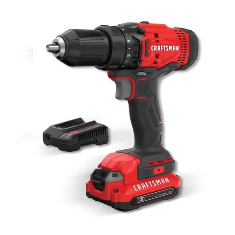 Craftsman V20 20 Volt Max 12 In Cordless Drill 1 Battery Included And