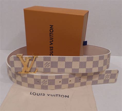 White Checkered Louis Vuitton Belt Paul Smith