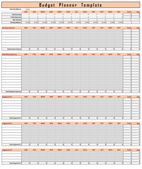 Budget Planner Template | Free Word & Excel Templates