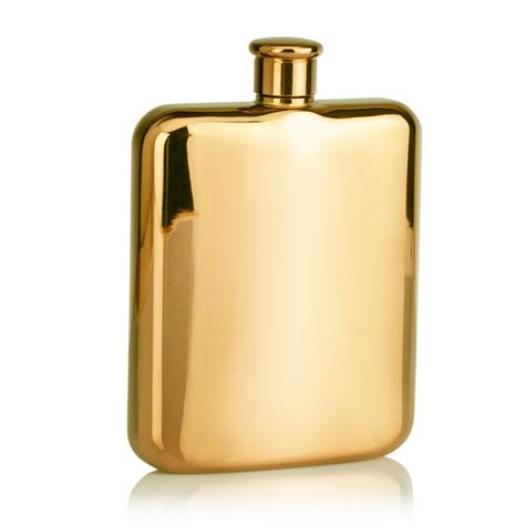 Gold Hip Flask Personalised And Engraved For Him Uk Engravers Guild